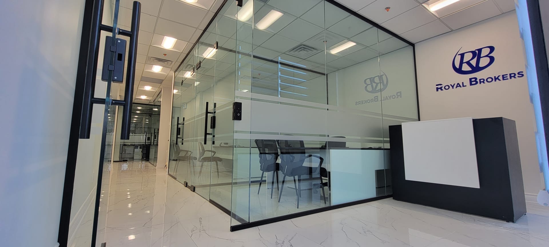 Frameless glass shower enclosure in Markham home renovation