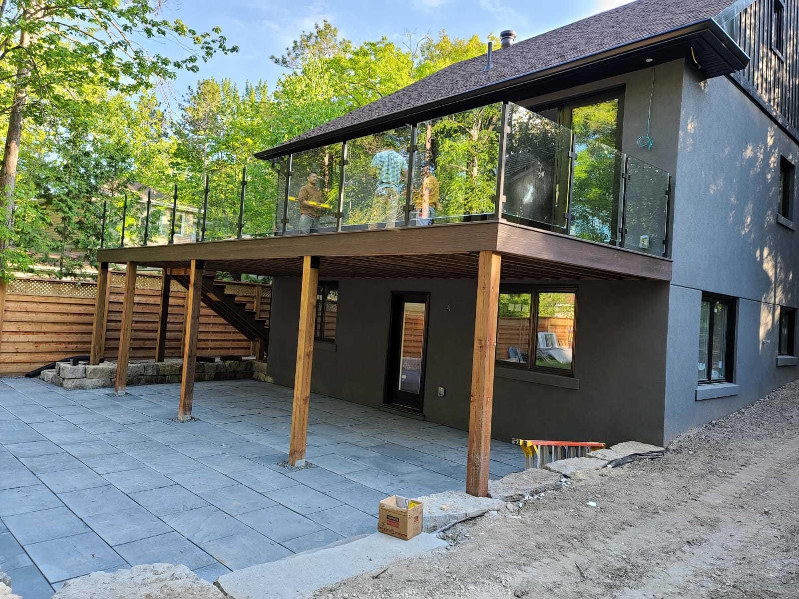 Exterior glass railing — Built By Glass