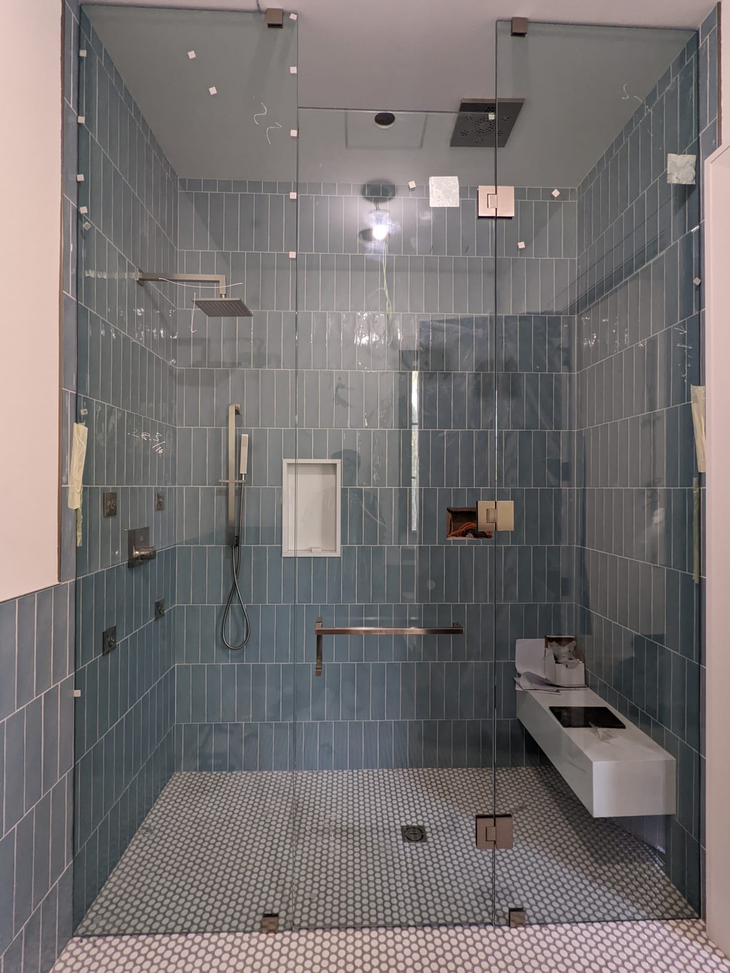 Frameless glass shower enclosure — Built By Glass