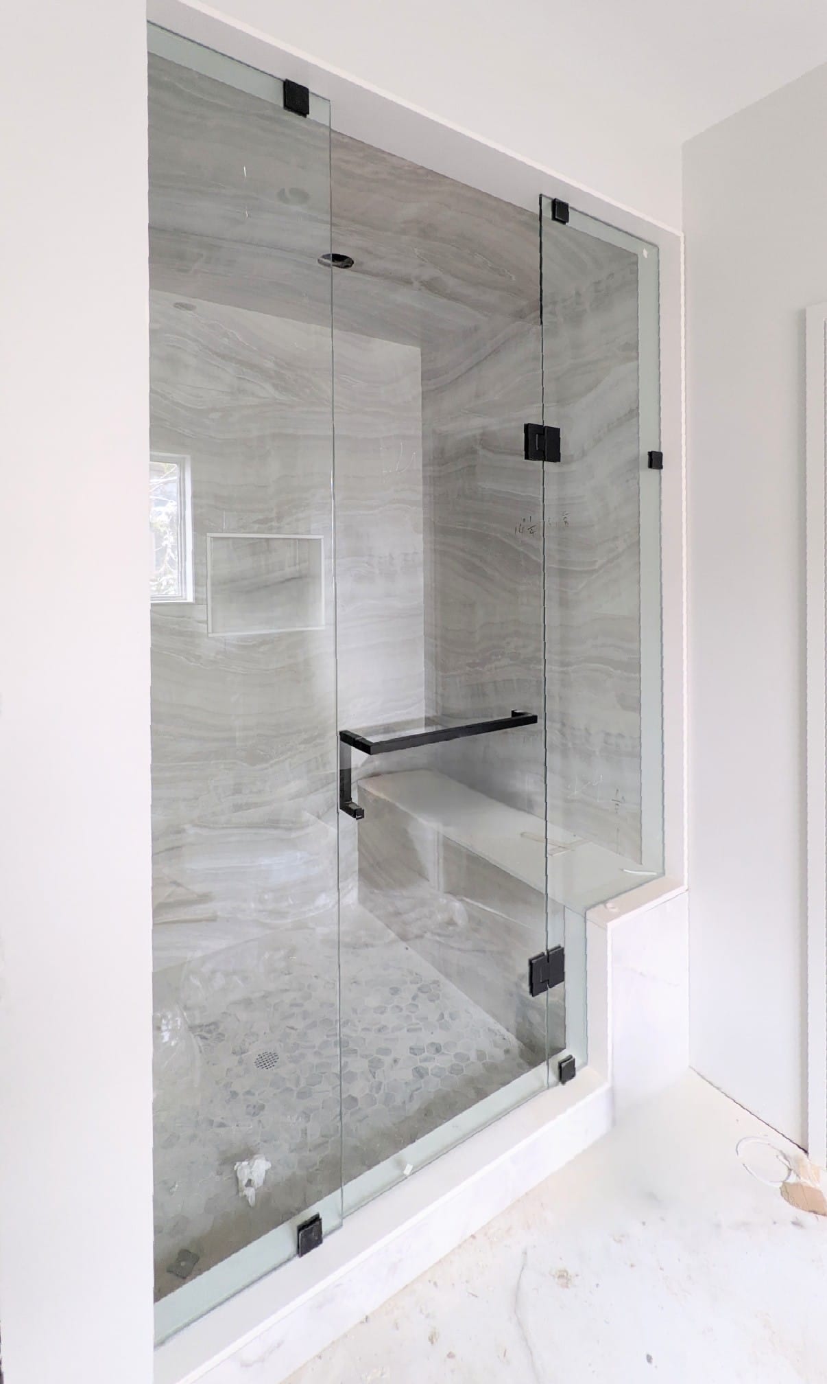 Frameless glass shower enclosure — Built By Glass