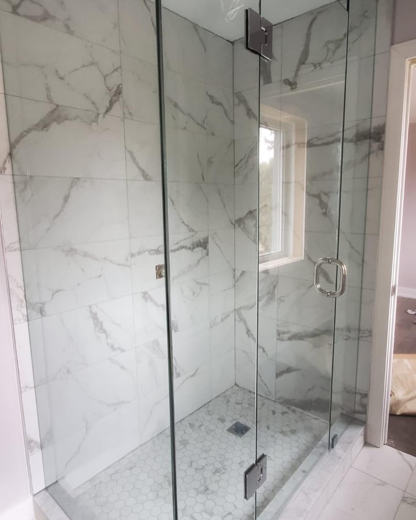 Frameless glass shower enclosure — Built By Glass