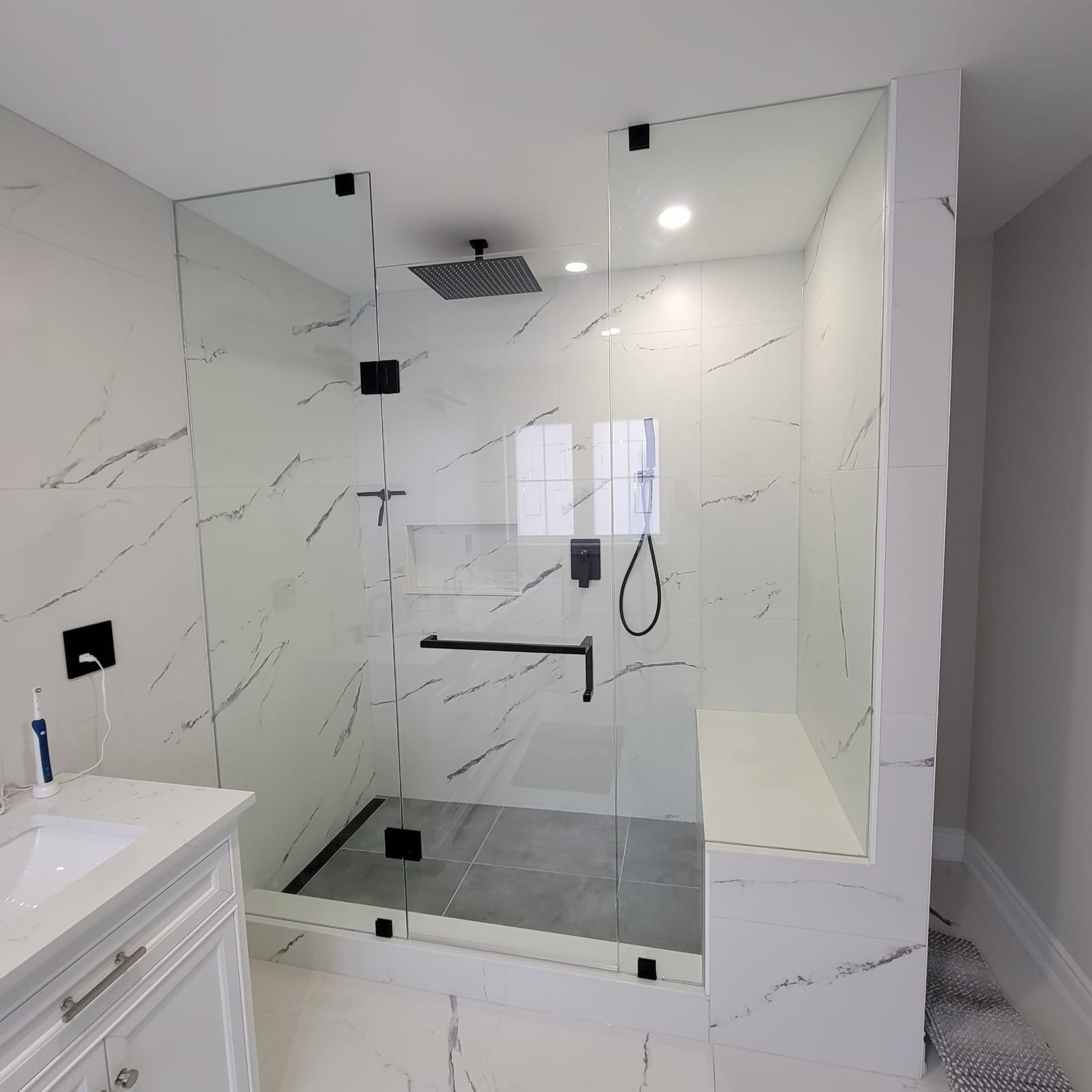 Frameless glass shower enclosure — Built By Glass