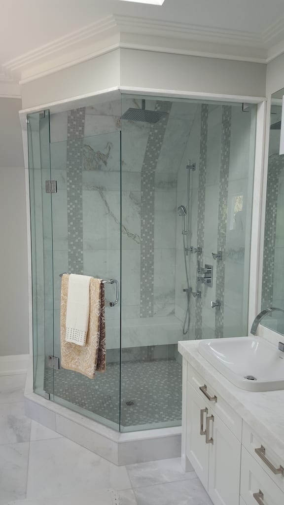 Frameless glass shower enclosure — Built By Glass