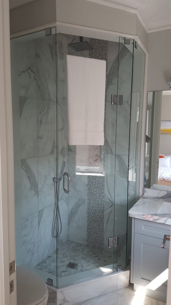 Frameless glass shower enclosure — Built By Glass