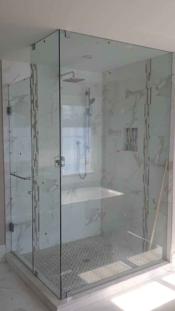 Frameless glass shower enclosure — Built By Glass