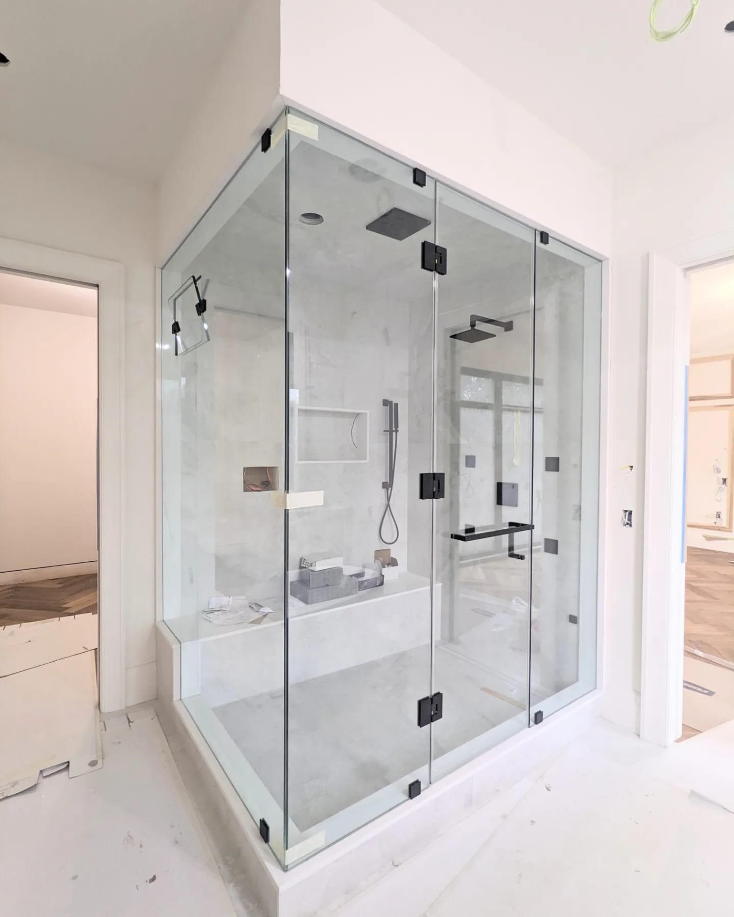 Frameless glass shower enclosure — Built By Glass