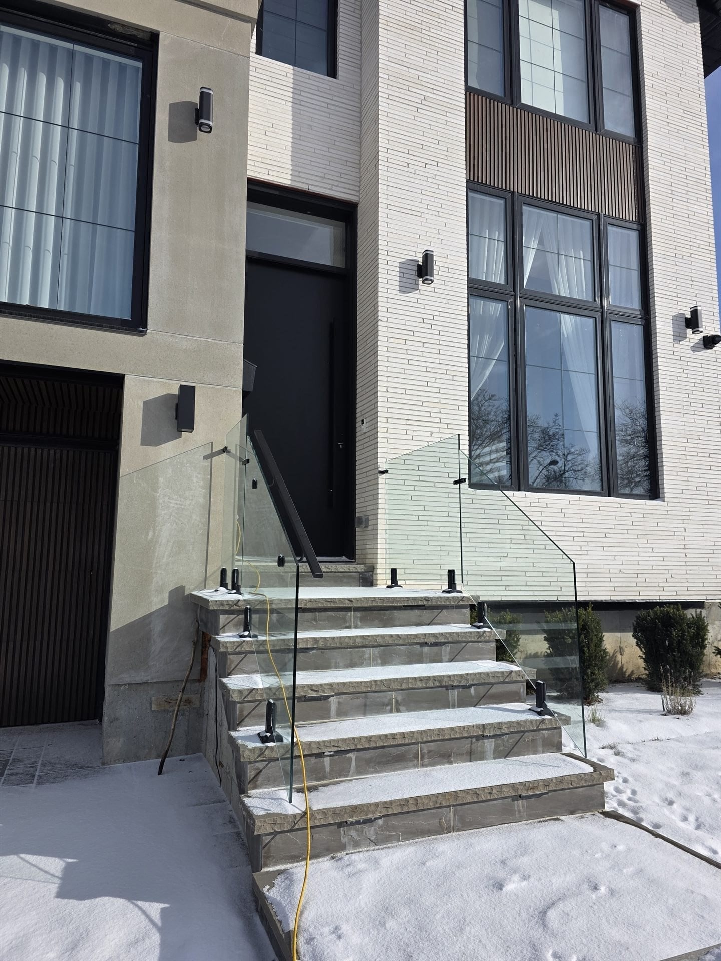 Custom frameless glass and railing installation in North York — Built By Glass